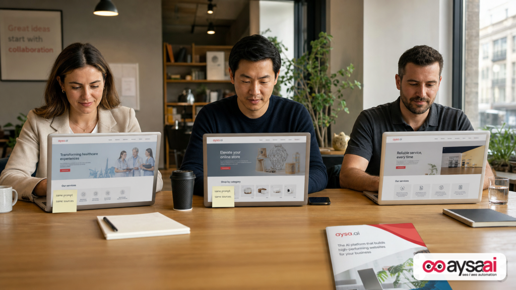 Business owners noticing their AI-generated content drafts look similar across different brands.