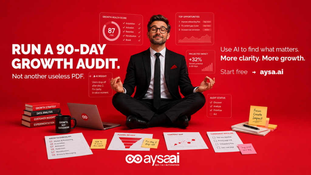 How to run a 90-day AI-assisted growth audit (without producing a useless PDF)