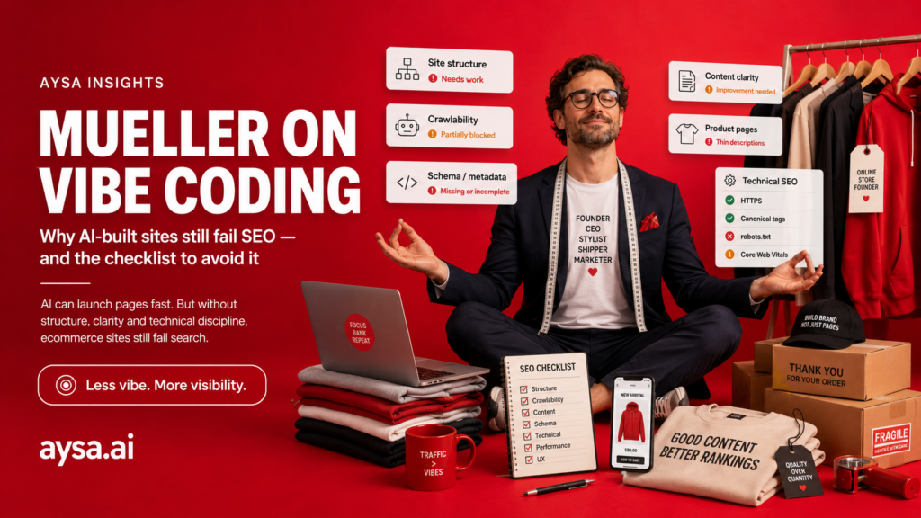 Mueller on vibe coding why AI-built sites still fail SEO (and the checklist to avoid it)