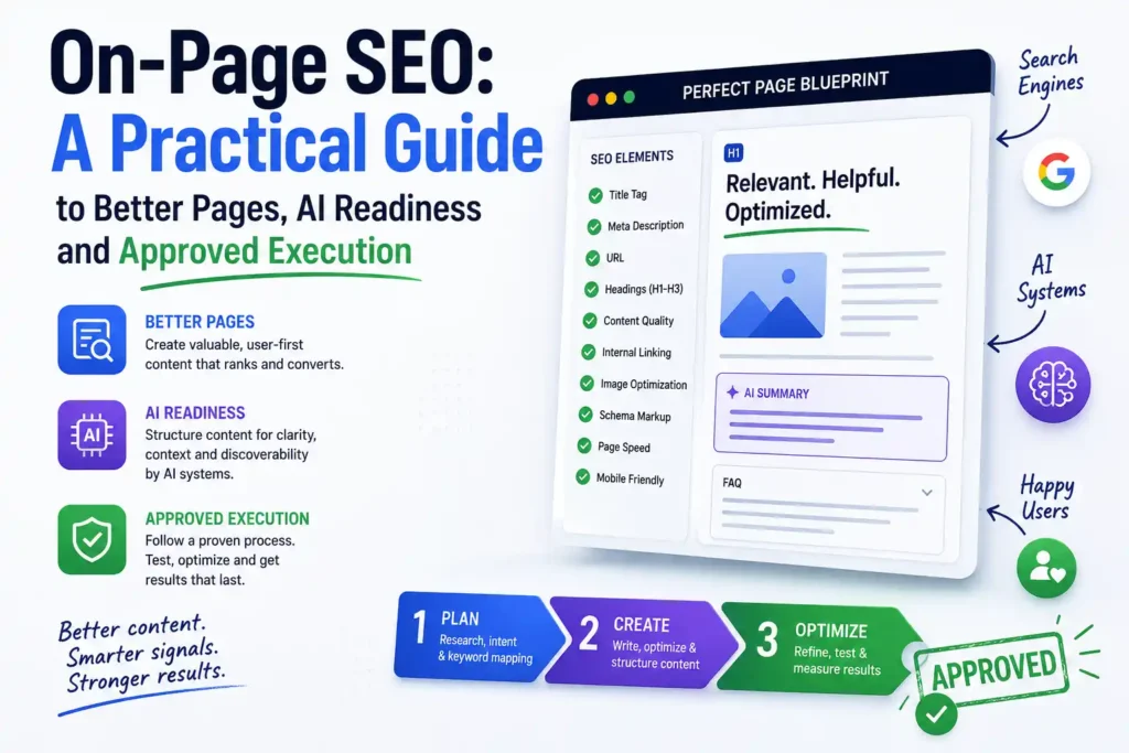 On-Page SEO- A Practical Guide to Better Pages, AI Readiness and Approved Execution