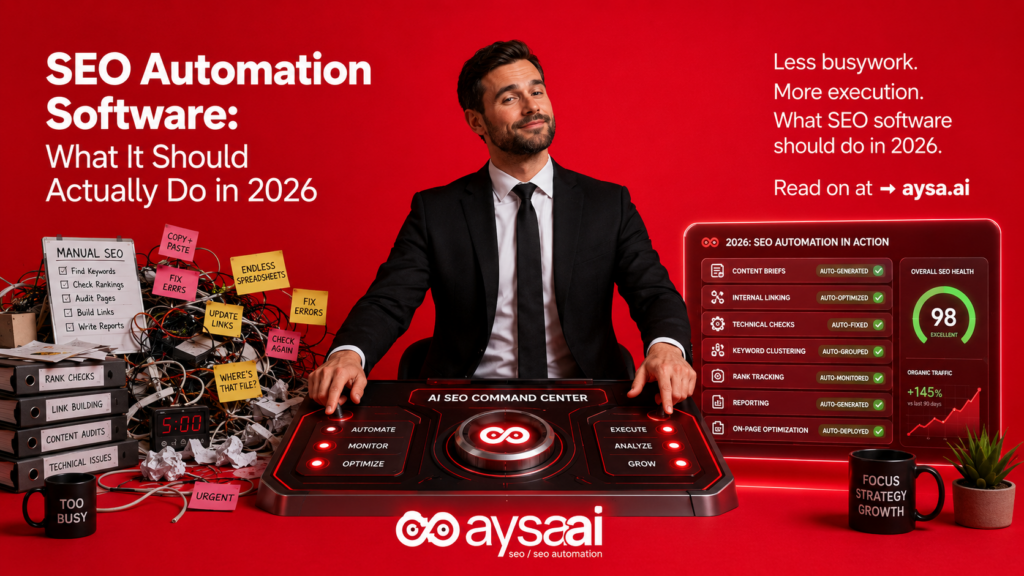 SEO Automation Software What It Should Actually Do in 2026