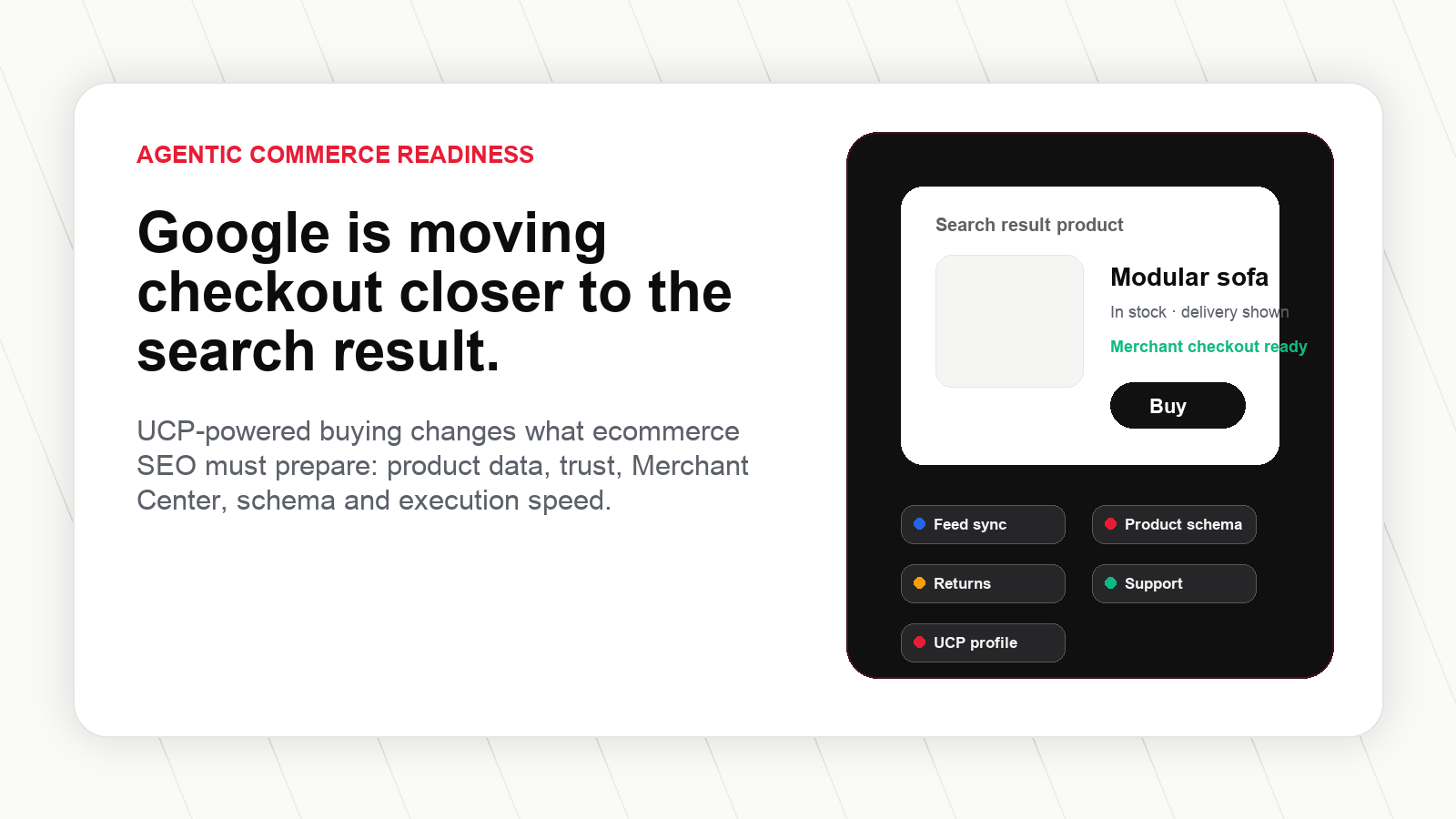 Google UCP checkout in search and agentic commerce readiness