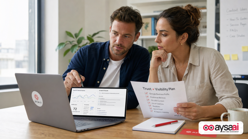 Featured image for AI Search Is Growing. Trust Is Shrinking. Here’s How SMEs Win Visibility Anyway.