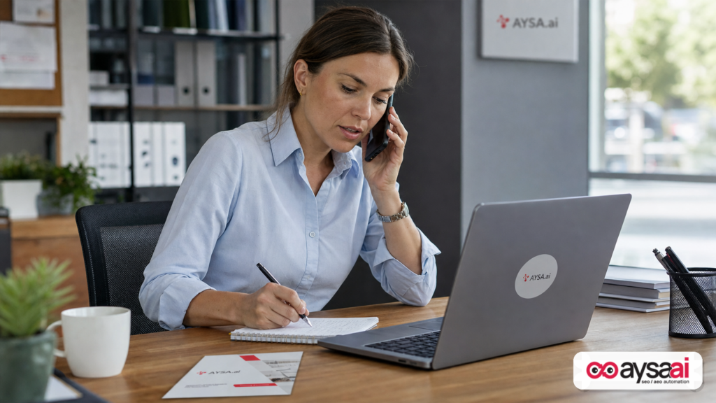 An operations manager uses an AI summary while managing tasks to reduce decision fatigue.