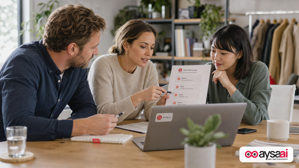 Featured image for Ecommerce AI Search Isn’t Won on PDPs Alone: How to Build the “Evidence Layer” That Gets Cited (and Clicked)