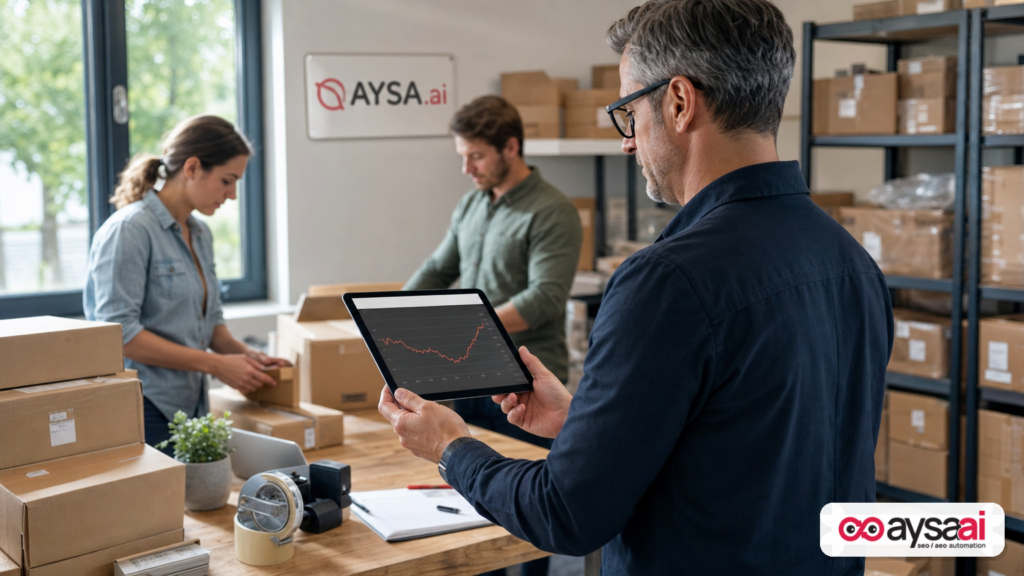 Ecommerce manager monitoring volatile traffic trends that affect daily operations.
