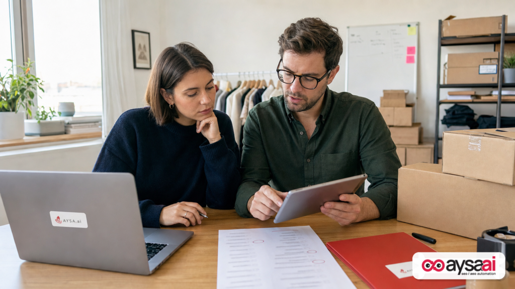 Ecommerce team identifying off-topic search queries that drive impressions but not clicks.