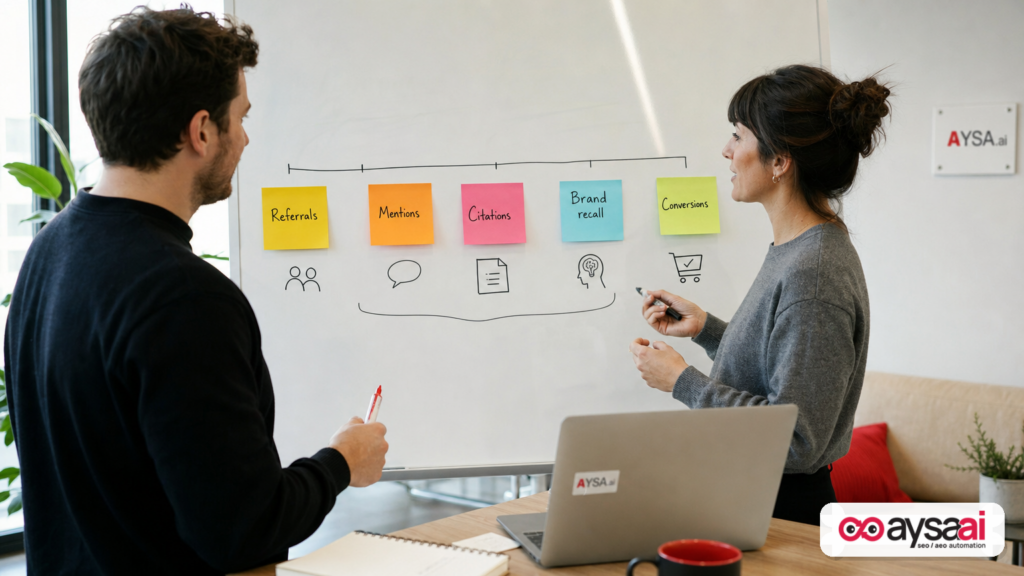 Marketers mapping different types of AI impact beyond direct referral clicks.