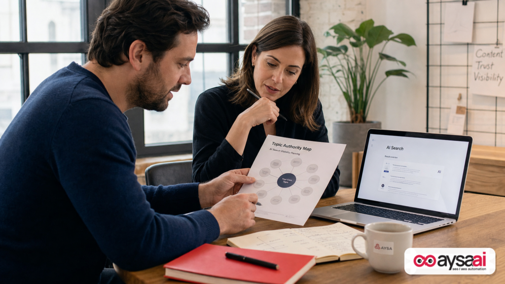 Featured image for Topic-First Authority: How to Earn the Third-Party Signals AI Actually Uses (and Stop Wasting PR Budget)