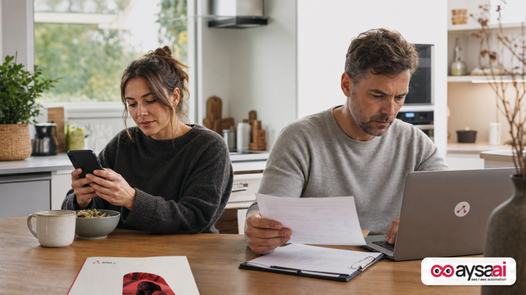 Two everyday search contexts—casual planning and serious decision-making—illustrating why AI adoption differs by intent.