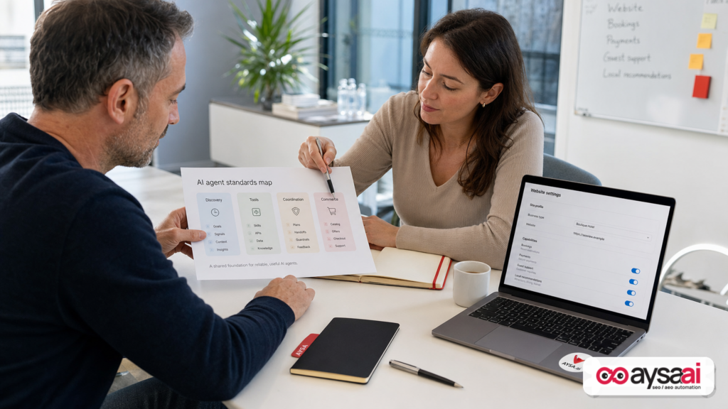 Featured image for AI Agent Standards Won’t Replace SEO—But They Will Replace “Click-Only” Thinking