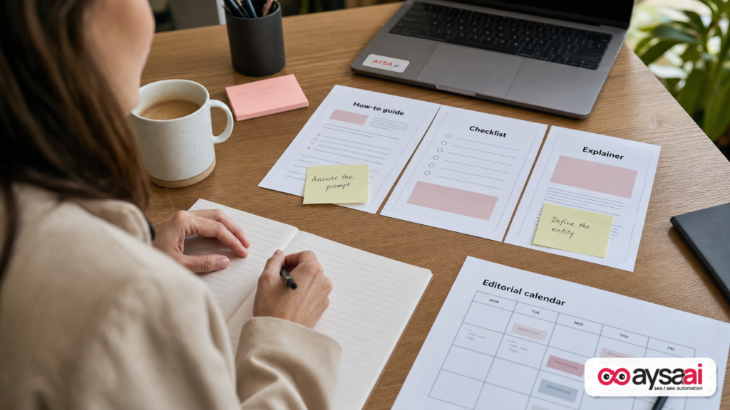 Content planning templates for prompt-shaped guides, checklists, and explainers.