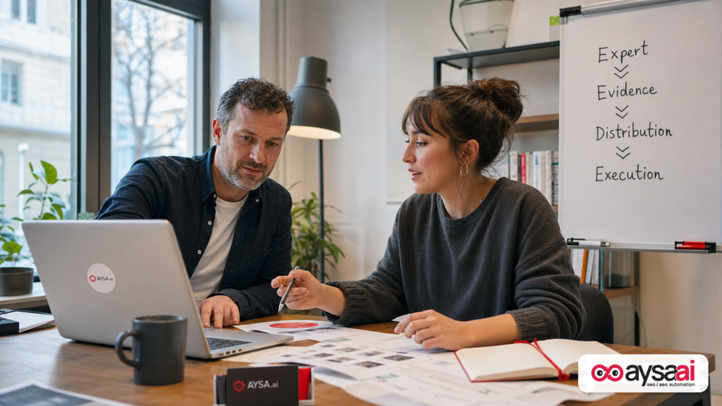 Featured image for Evergreen Isn’t Dead—It’s Just Not a Strategy: How SMEs Win AI Search With Real Experts, Direct Audiences, and Approved Execution