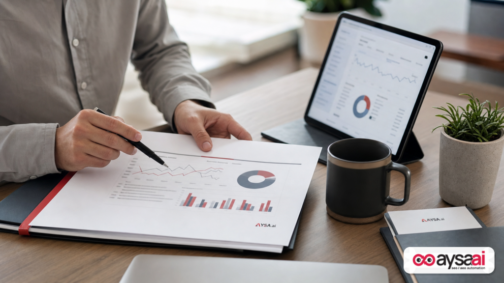 Executive-ready SEO measurement report focusing on outcomes rather than traffic alone.
