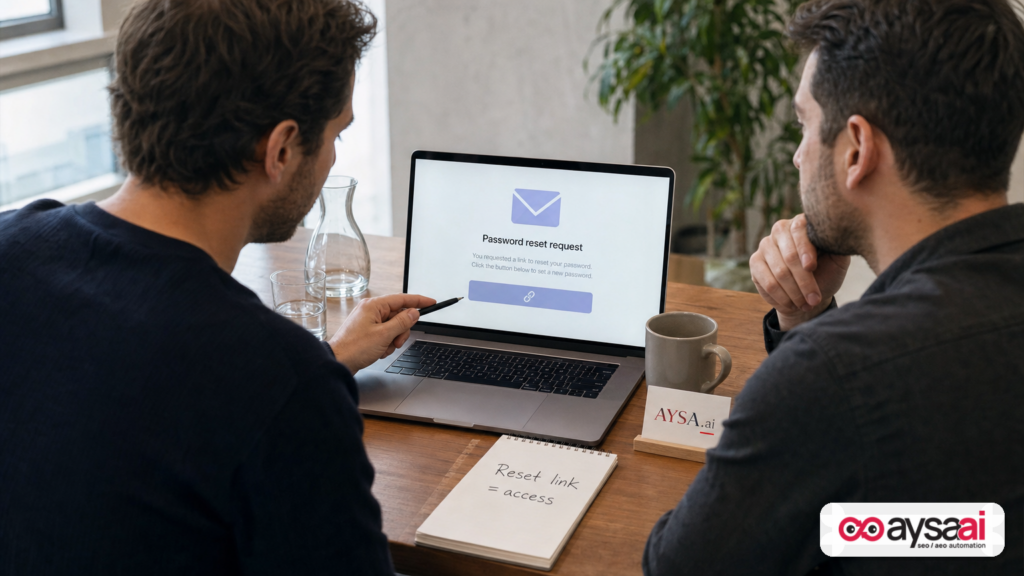 Founder and IT consultant discussing how exposed password reset links can lead to admin takeover.