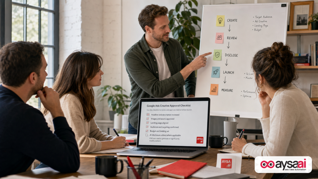 Featured image for Google Ads AI Disclosure Labels: What Changes, Why It Matters, and How Advertisers Should Operationalize Transparency