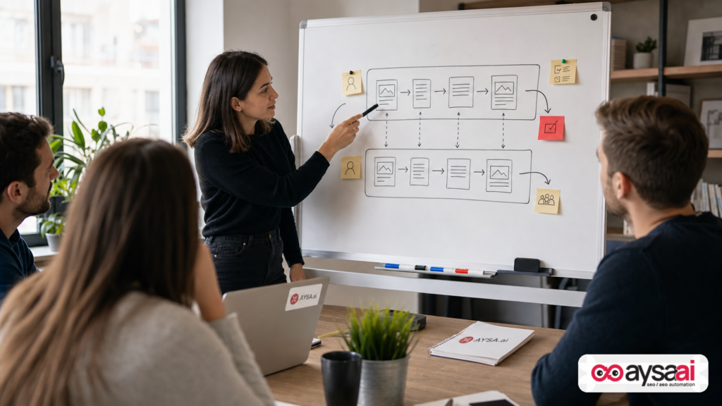 Marketer explaining the operational overhead of maintaining both an HTML website and a markdown mirror.