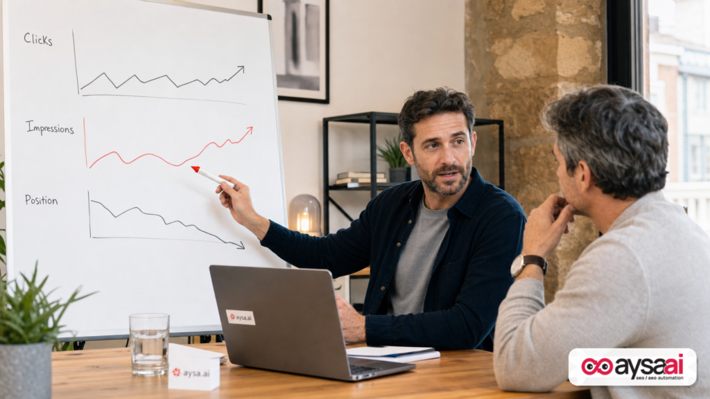 Marketer explains why clicks can drop while rankings stay stable due to SERP changes like AI Overviews.