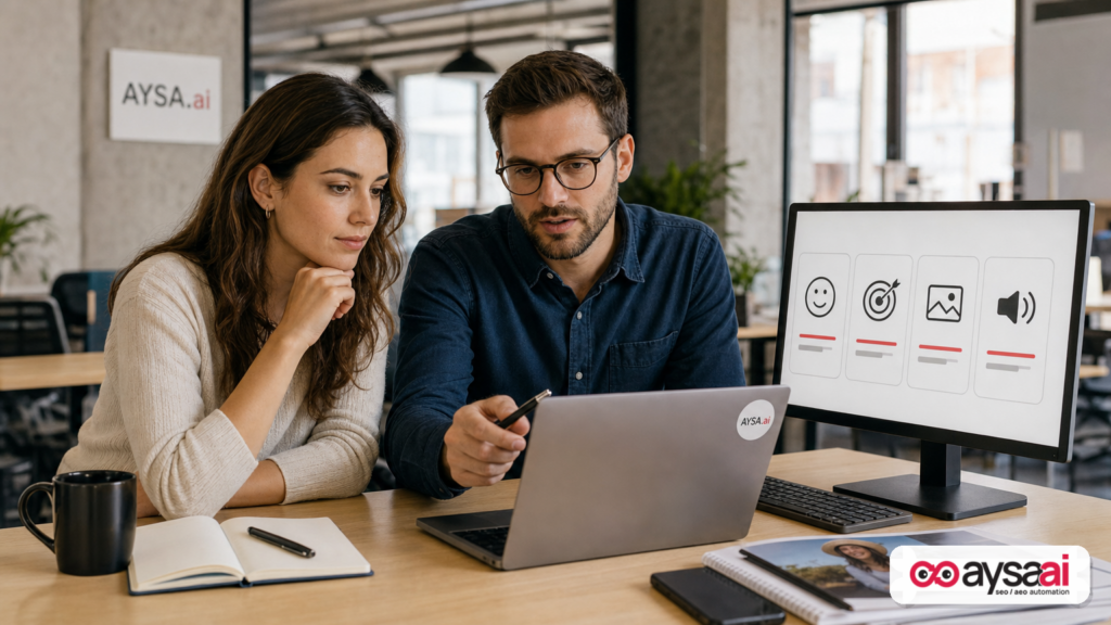 Media buyer and publisher reviewing video context signals like tone, intent, visuals, and audio.
