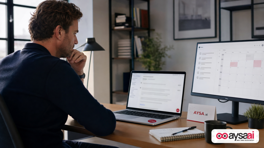 Strategist reviewing AI answers with limited visibility into what sources were used.